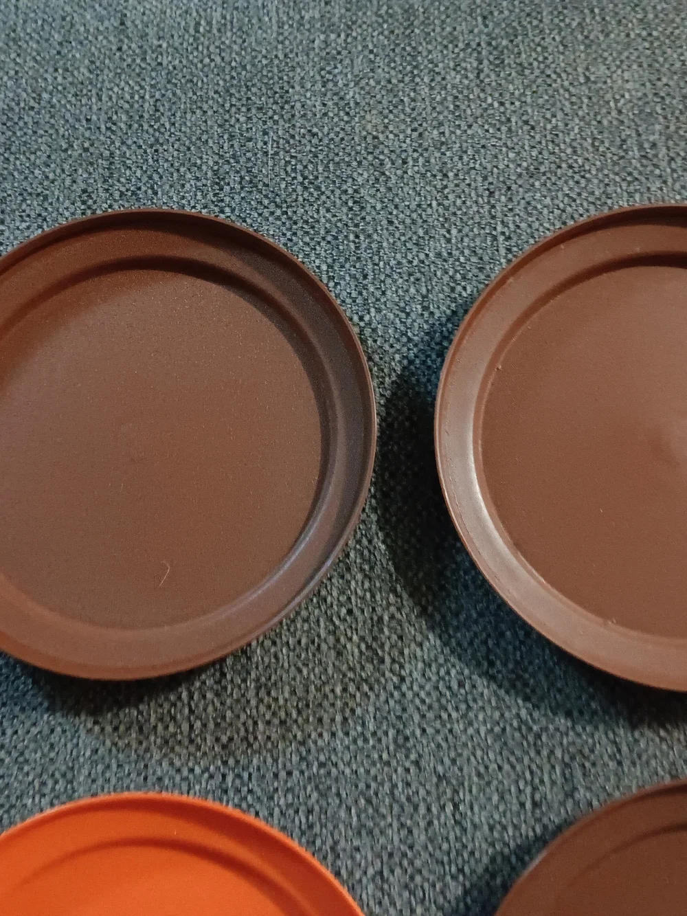 Set Of 8 Vintage Tupperware Harvest Collection Replacement Lids 7 Inches 1207-27